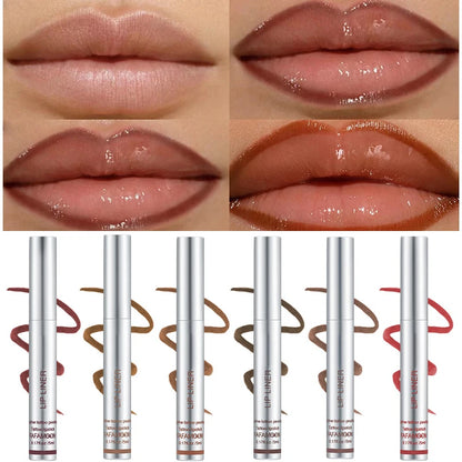Peel-Off Matte Lip Liner & Tint – 6 Rich Shades