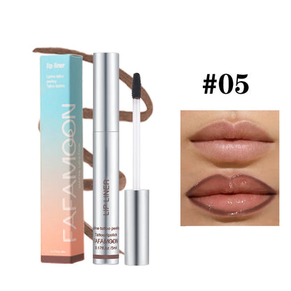 Peel-Off Matte Lip Liner & Tint – 6 Rich Shades