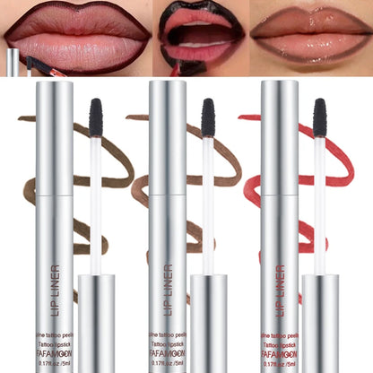 Peel-Off Matte Lip Liner & Tint – 6 Rich Shades