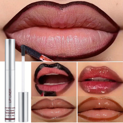 Peel-Off Matte Lip Liner & Tint – 6 Rich Shades